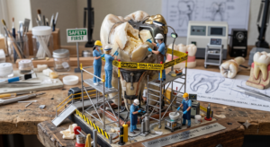 Digital dentistry manufacturing process and dental quality control on a molar model - WeCAD4Yo